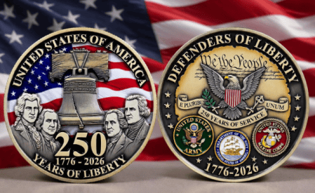 United States 250th Anniversary Challenge Coin